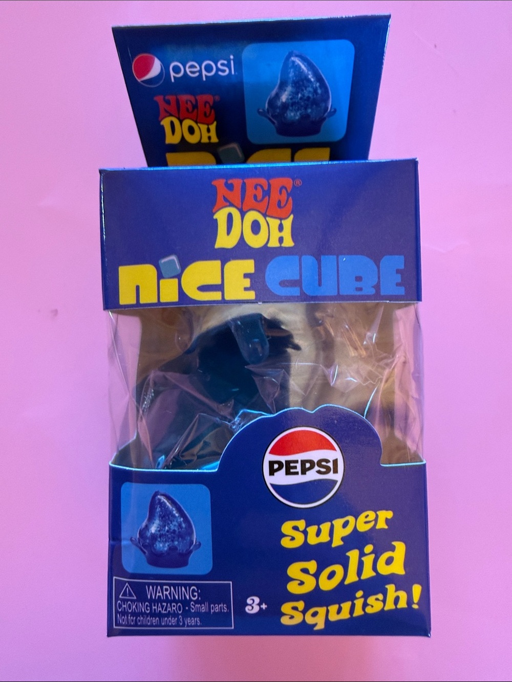 Pepsi NeeDoh Ice Cube Stress Toy - Blue